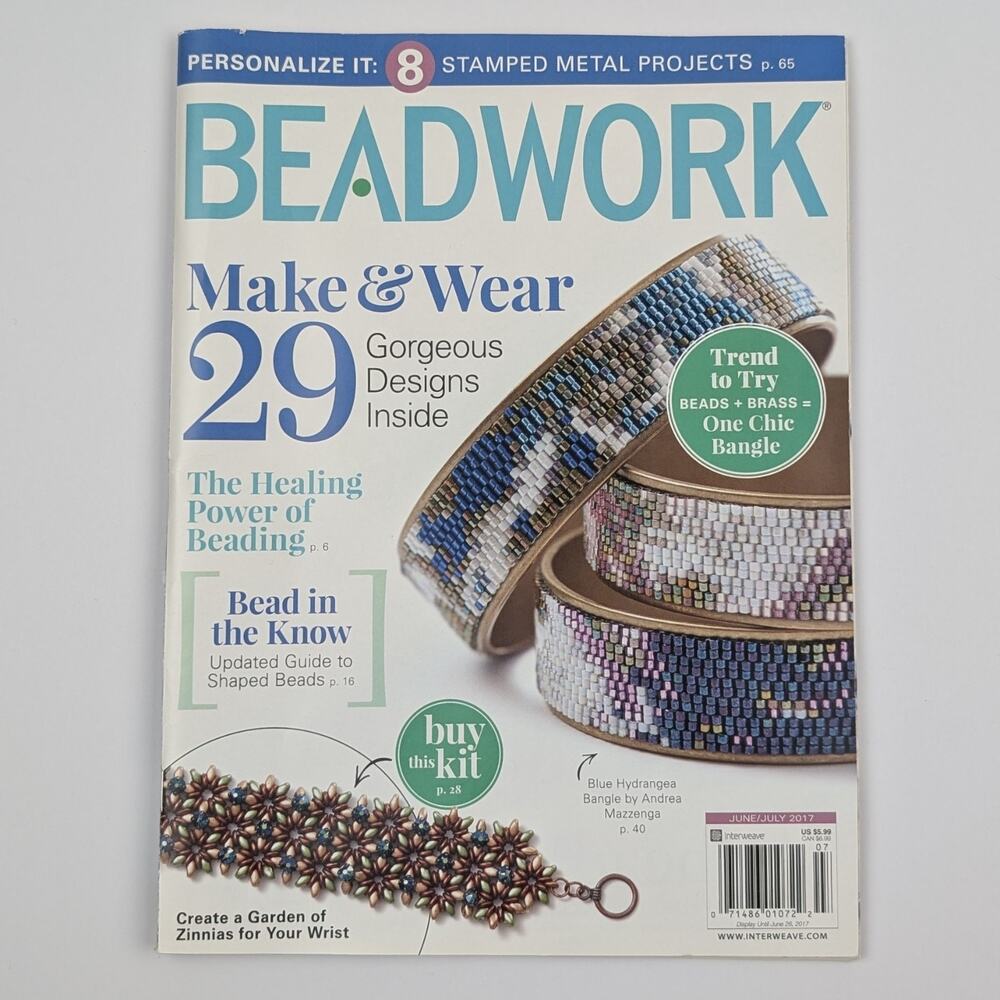 Beadwork Magazine June/July 2017 Bead, Beading and Jewelry Projects, Interweave